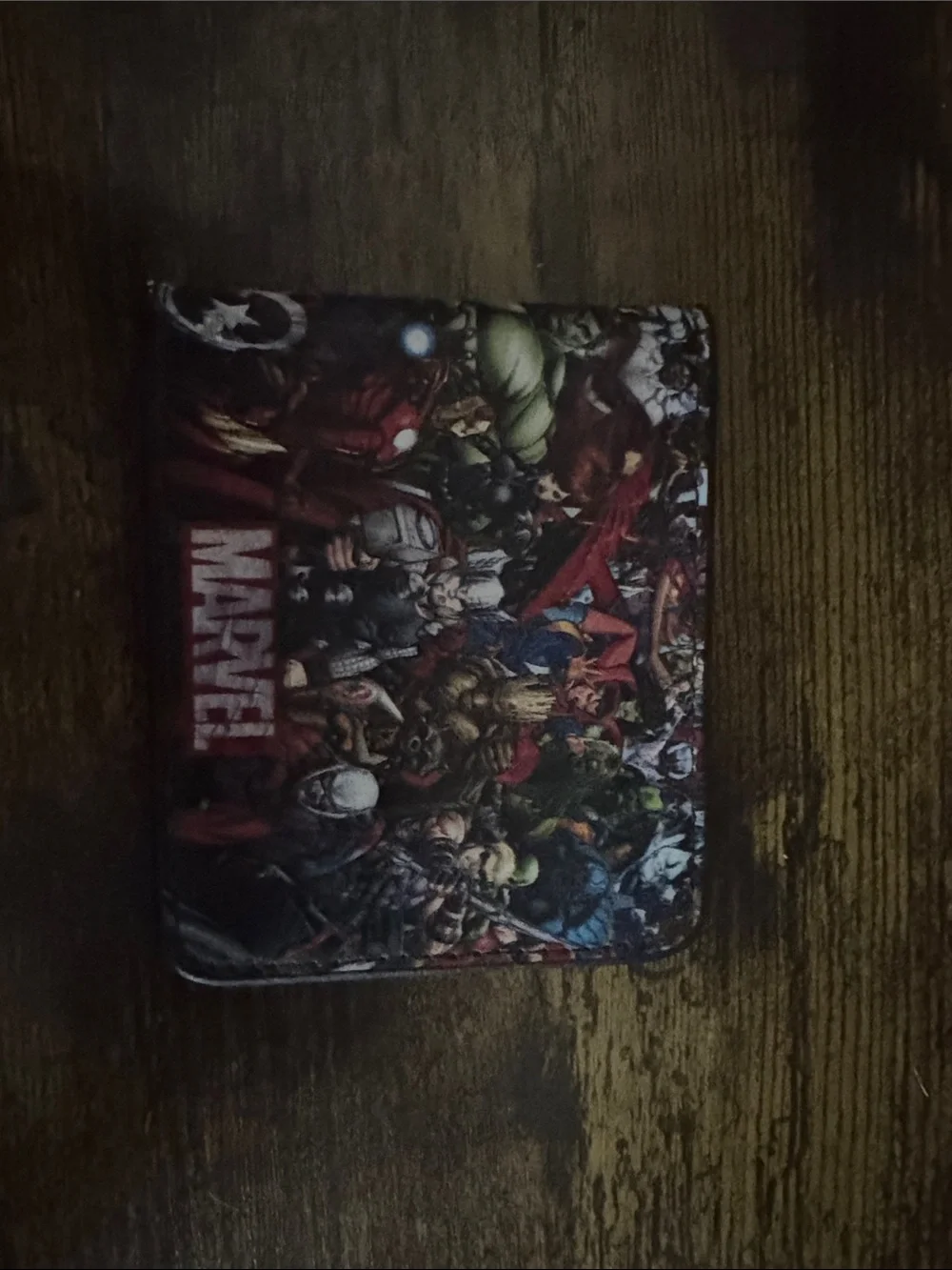 Marvel Heroes Collage Wallet - Red, Green, Blue
